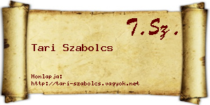 Tari Szabolcs névjegykártya